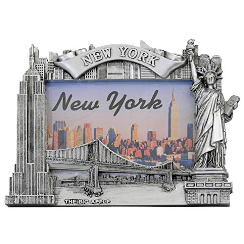 Great Places To You New York - Poly Bilderrahmen, silberfarben, New York, New York