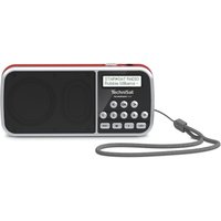 TechniSat Techniradio RDR Taschenradio DAB+, UKW AUX, USB Taschenlampe Schwarz, Rot