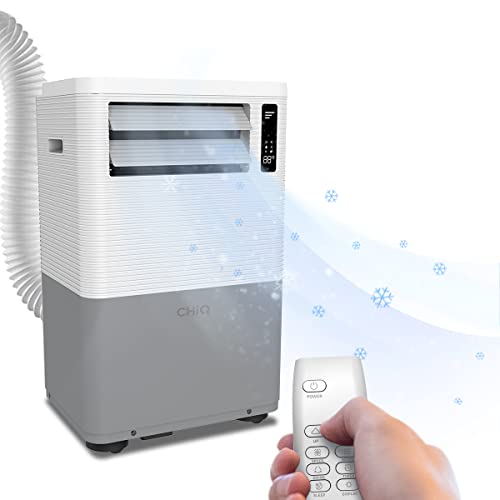CHiQ-7000BTU - 4 in 1 Klimagerät schnelle Kühlung, mobile Klimaanlage, mit Fensterabdichtung, R290, 3 Lüftergeschwindigkeiten, Temperatureinstellungen 16-32°C, Timer, 7000Btu/2.021KW