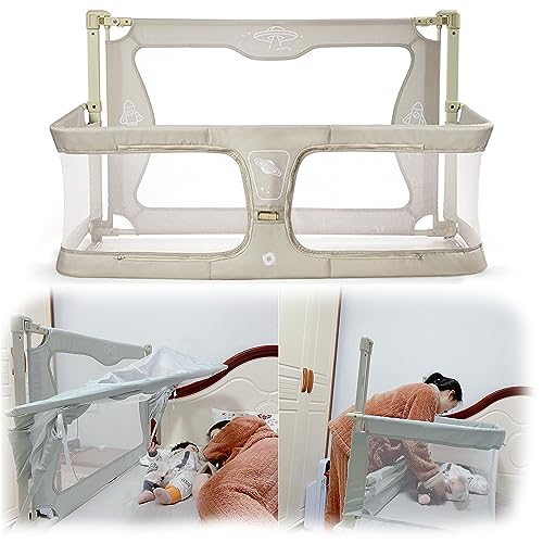 3-in-1-Bettgitter für Kleinkinder, Bettgitterschutz, Upgrade des verstärkten Bettgitterschutzes, Bettgitter für Kleinkinder, höhenverstellbare Bettgitter für Queen-Size-Betten, DOP