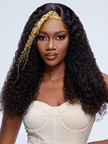Human Lace Wigs 13*4*1 Curly Human Hair Wig for Black Women ( Color : 150Density 13*4*1 , Size : 24 inch )