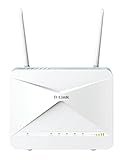 D-Link G415 Eagle PRO AI AX1500 4G Smart Router (4G LTE Cat 4 Download bis zu 150 Mbps, Wi-Fi 6, AI Wi-Fi/Traffic Optimiser, Gigabit Ports, WPA3, Wi-Fi Mesh Support, ohne Simlock)
