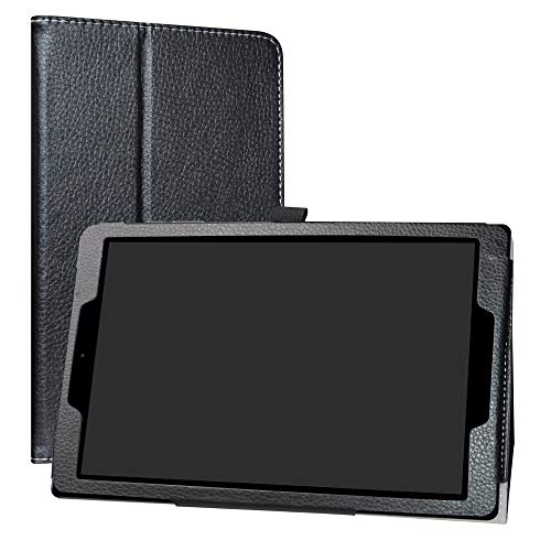 LiuShan Chuwi HiPad hülle, Folding PU Leder Tasche Hülle Case mit Ständer für 10.1" Chuwi HiPad Android Tablet PC,Schwarz
