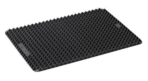 Lurch 85040 FlexiForm Fett-Trenn-Matte aus 100% BPA-freiem Platin Silikon 41 x 29 cm, schwarz