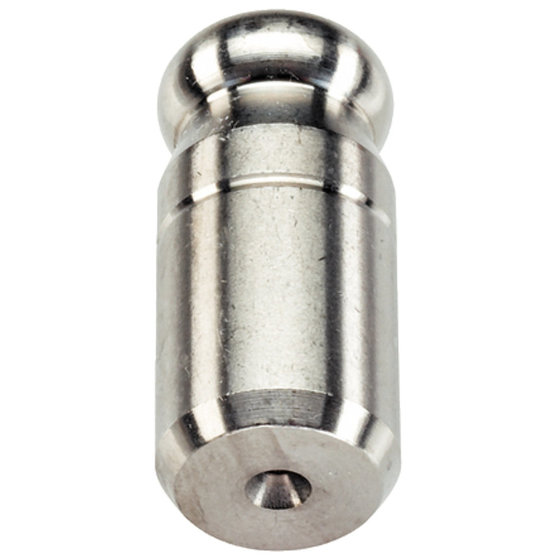 HALDER - Aufnahmebolzen, mit Kugelansatz/Kugelansatz voll, nicht abgesetzt | d1=8 mm / d2=8 mm / Rostfreier Stahl | 22630.0568
