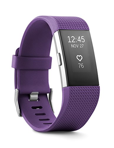 Fitbit Charge 2 Wristband activity tracker OLED Kabellos Violett - Silber