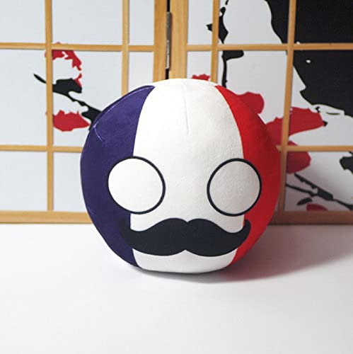 Anime Polandball Stoffpuppe Spielzeug, Countryball Plüschtiere Dekokissen, Cartoon Country Ball Sofa Dekoration, Kinder (20Cm) ​​Fr2