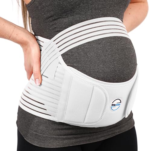 VITALWORXX® Schwangerschafts-Stützgürtel MIT GEBRAUCHSANLEITUNG, Schwangerschaftsgurt, Bauchgurt für die Schwangerschaft, stützt den Bauch, die Taille und den Rücken