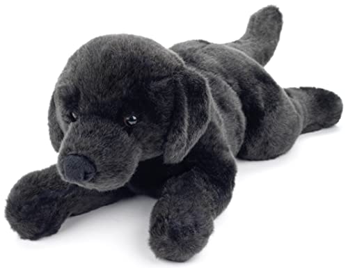 Labrador schwarz, liegend - 40 cm (Länge) - Plüsch-Hund - Plüschtier Kuscheltiere