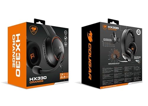 Cougar HX330 Gamer-Headset, kabelgebunden, Schwarz/Orange