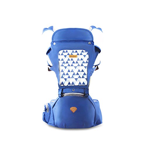 SONARIN Sonnenschutz Hipseat Baby Carrier,Babytrage, Atmungsaktiv, Aufbewahrungstaschen,Einfach zu tragen und Enfach Mom,100% GARANTIE und KOSTENLOSE LIEFERUNG, Ideal Geschenk(Blau)