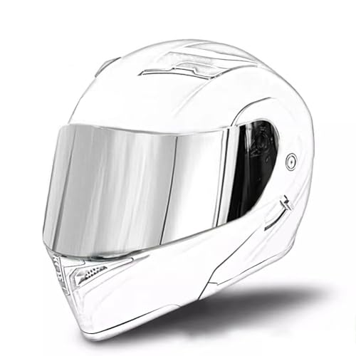 Motorradhelm mit Bluetooth klapphelm ECE Zertifizierung Modularer Helm, mit Anti-Fog-Doppelvisier Integralhelm mit Mikrofon für Erwachsene Frauen Herren Klapphelm Motorrad