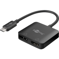 GOOBAY 60172 - Adapter USB C > 1x DP, 1x HDMI, 4K@60 Hz, 12 cm