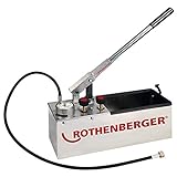 ROTHENBERGER 60203 RP 50S Inox Wasserdruckprüfpumpe, Manuell, 0°-50° C Arbeitsbereich Temperatur, 0-60 Bar Prüfbereich
