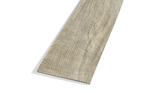 ARTENS - PVC Wandbelag Bali - Wandverkleidung - Strukturiertes Naturholz - L. 120 x B.16,7 cm x 6 mm (Dicke)