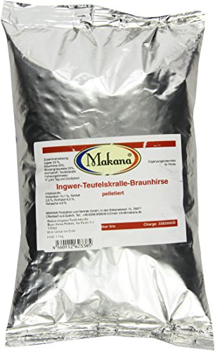 Makana Ingwer/Teufelskralle/Braunhirse-Pellets, 1,5 kg Beutel (1 x 1,5 kg)