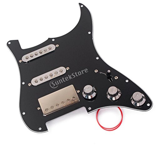 Sharplace Black Ssh Prewired Humbucker Pickups Schlagbrett Zubehör Set für Fender St Sg E-Gitarre