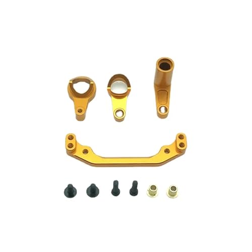 UNARAY Metall-Upgrade-Modifikation Lenkungssatz passend for WLtoys 1/10 104001 104002 RC-Autoteile (Size : Gold)