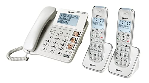 Geemarc AmpliDect Combi 295-2 Schnurgebundenes Telefon mit zwei Mobilteilen