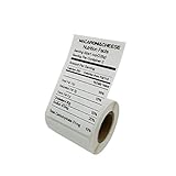 5 Rollen/Lot Thermodruckpapier für Thermodrucker, Barcode-Aufkleber, Etiketten, haftend, Thermo-Typ Multi-Purpose Label 5 Rolls(50x80mm)