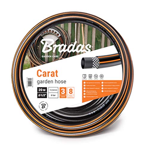 Bradas WFC5/850 Gartenschlauch Carat 5/8 Zoll, 50 m, schwarz