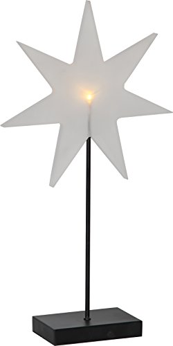 Star 197-10, LED-Standleuchte Stern "Karla", Plastik, Schwarz, 2.5 x 4.5 x 0.8 cm