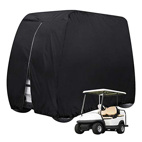 STTC 2/4 Passagier Golf Cart Abdeckung, 210D Waterproof Oxford Staubschutzhülle Golfwagen Abdeckung Abdeckplane Golf Cart Cover,L