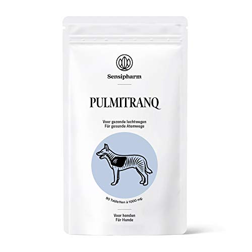 Sensipharm Pulmitranq - Nahrungsergänzungsmittel für Lunge und Atemwege - 90 Tabletten a 1000 mg. für Hunde