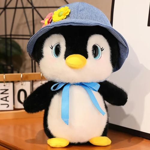 SldJa Niedlicher Pinguin Plüschtier Pinguin Puppe Kuscheltier Kissen Zimmer Dekoration Junge Mädchen Geburtstagsgeschenk 35cm 2