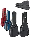 GEWA Gitarren Gig Bag Economy 12mm für Konzertgitarre 1/2 rot (reißfest und wassergeschützt, 12mm Polsterung, Luxus Rucksackgurte, großes Zubehörfach) 212122