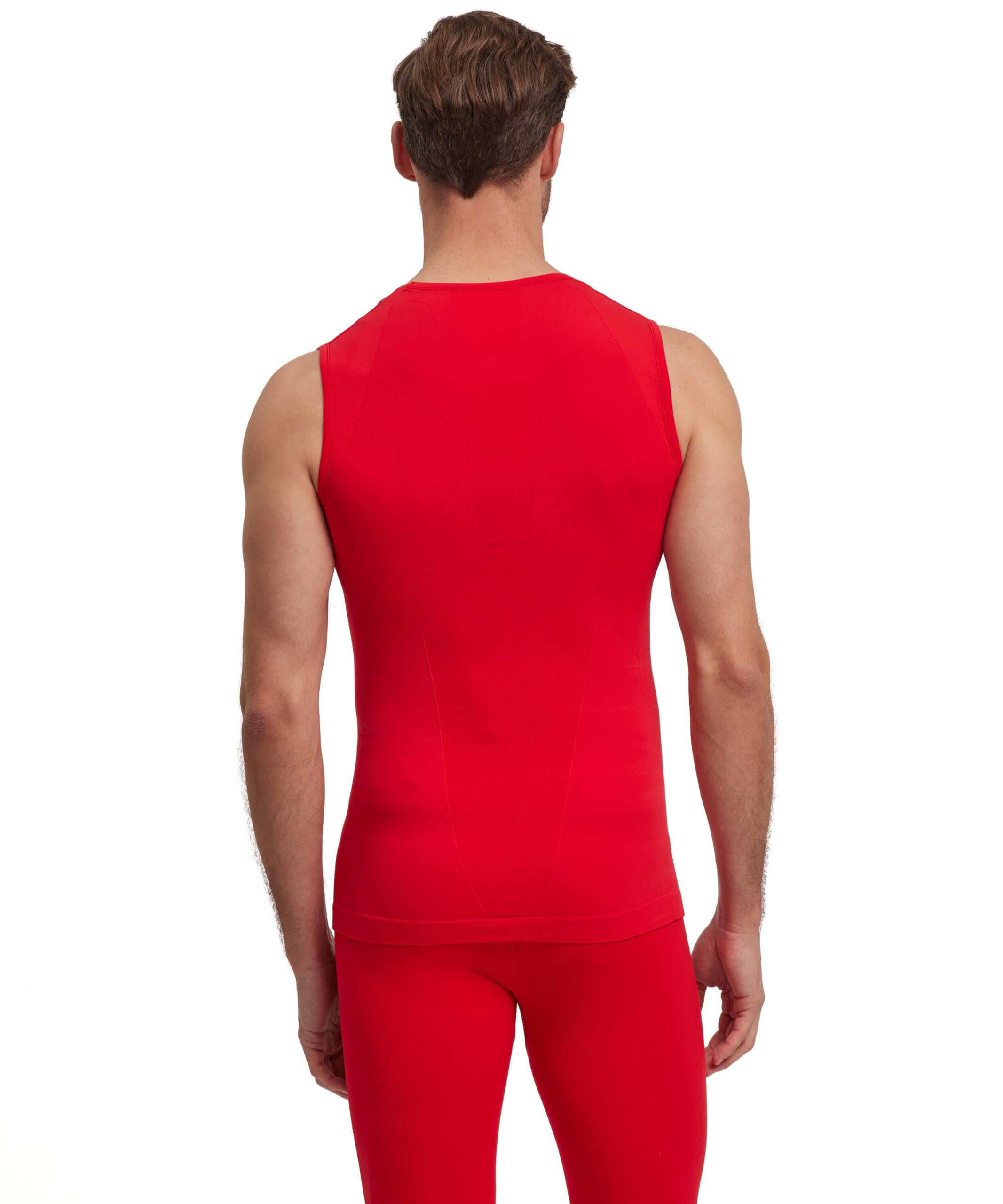 FALKE Herren Baselayer-Shirt Warm M S/L SH Funktionsgarn schnelltrocknend 1 Stück, Rot (Scarlet 8070), XXL