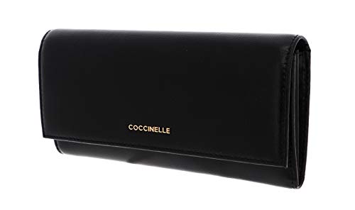 Coccinelle Metallic Textured Wallet Noir