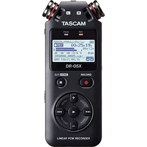 Tascam DR-05X Digital-Videorecorder mit USB-Audio-Schnittstelle, tragbares Handgerät