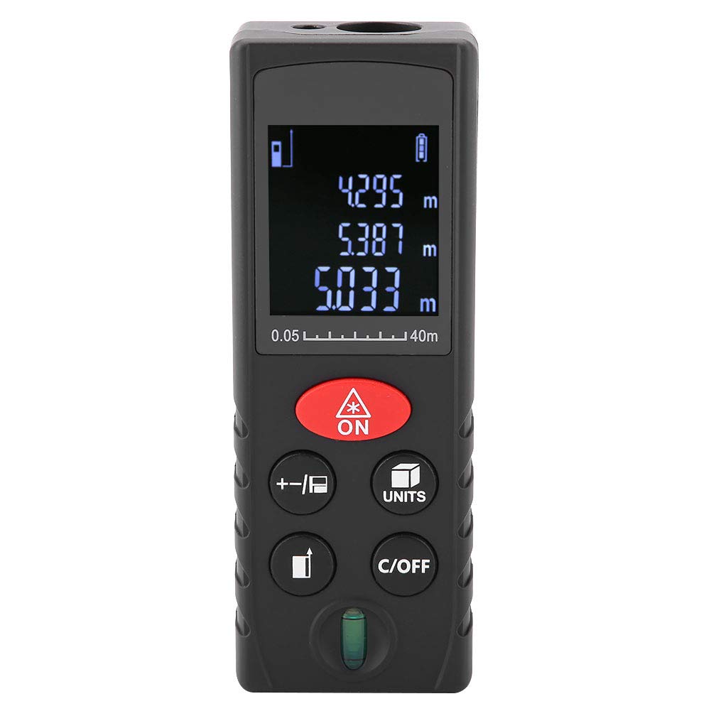 Laser Entfernungsmesser, KXL-D Digitaler Entfernungsmesser für Entfernung bis 0,05-40/60/ 80/ 100m [Genauigkeit ±2mm](0,05-40 m)