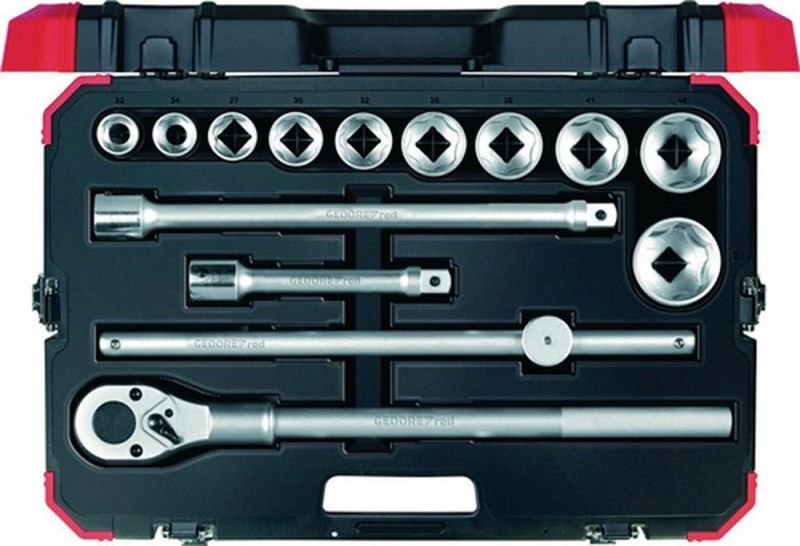 Gedore Steckschlüsselsatz (14-teilig 3/4 “ / Schlüsselweiten 22-50 mm) - 3300011