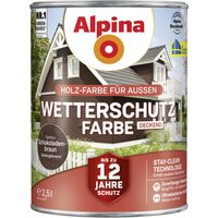Alpina Wetterschutzfarbe 2,5 l, schokobraun
