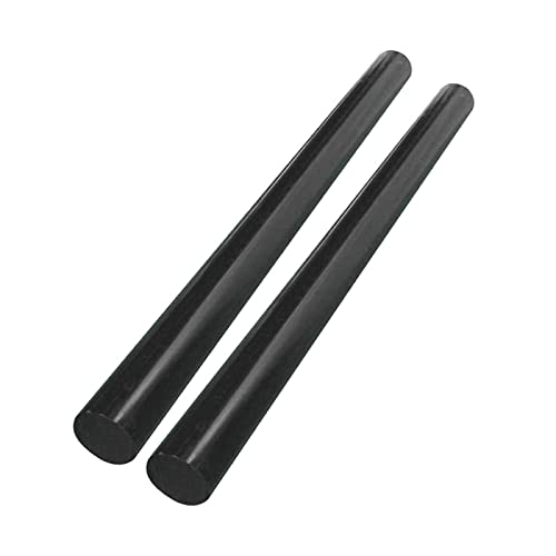 2 Stk, schwarzer massiver ABS-Rundstab, Durchmesser 35 mm-55 mm, Länge 19,6 Zoll/500 mm, für Architekturmodellbau, Durchmesser,40mm