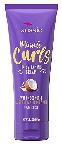 Aussie Miracle Curls Frizz Taming Cream, Kokosnuss und Jojobaöl, 2 Stück