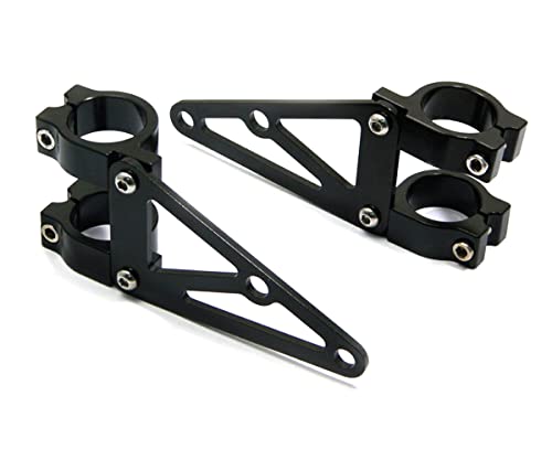 hochwertig Paar von Schwarz 35mm Durchmesser Cnc Bearbeitet Scheinwerfer-Halter/Klammergabel für Motorrad Trike