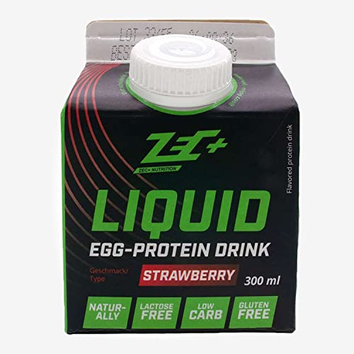 ZEC+ Liquid Egg 6er Pack, Protein-Drink mit 30g Eiweiß (Erdbeere, 12er Pack)