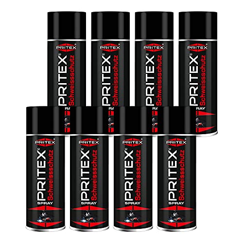 Schweißschutz Spray 8 Dosen 400ml | Trennspray | Schweißschutzspray | Silikonfrei Schweißspray
