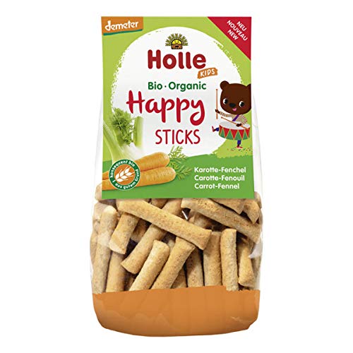 Holle - Happy Sticks Karotte Fenchel - 100 g - 6er Pack