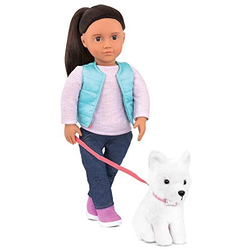 Our Generation - Puppe Cassie mit Samojede Hund