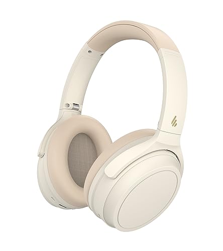 Edifier WH700BNB Over-Ear-Kopfhörer mit Geräuschunterdrückung, 68 Stunden Wiedergabe, Bluetooth 5.3, Schnellladung, faltbar und leicht, 40 mm dynamische Treiber (Elfenbein)