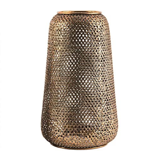 CIAL LAMA Kerzenhalter aus Metall, antikgold, 44 cm