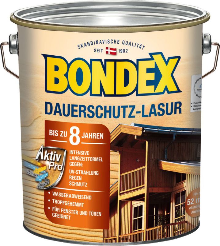 Bondex Dauerschutz-Lasur Eiche Hell 4,00 l - 329928