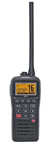 Compass CX-700 Handfunkgerät für Seefunk | Integrierte GPS& DSC-Funktion I IPX7 Wasserdicht I Float & Flash, Dual/Tri-Watch I LCD-Display | Sendeleistung 1-5 Watt