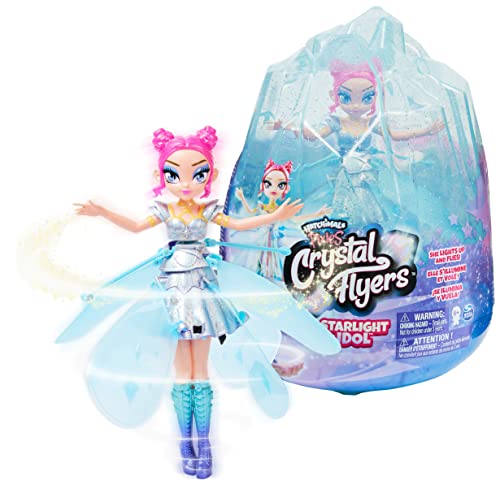 Hatchimals 6061661 Crystal Flyers Starlight Idol - Fliegende Schimmernde Feen-Puppe