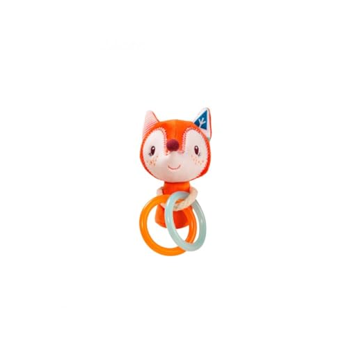 Lilliputiens 83124 Babyspielzeug Rassel Greifling Alice Fuchs orange 10x6 cm
