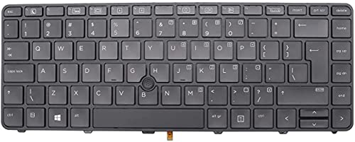 US-Tastatur mit Hintergrundbeleuchtung für HP Probook 640 G2 / 640 G3 / 645 G2 / 645 G3 / 430 G4 / 440 G4 Laptop mit Zeiger